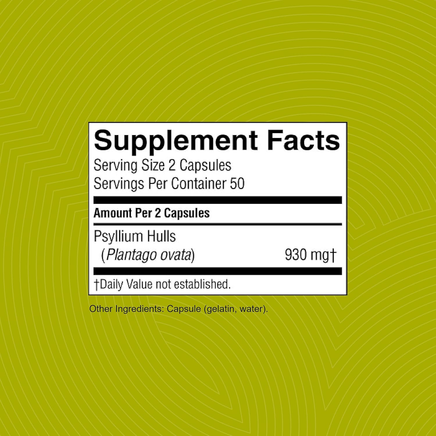 Psyllium Husks (100 Capsules) by Nature's Sunshine