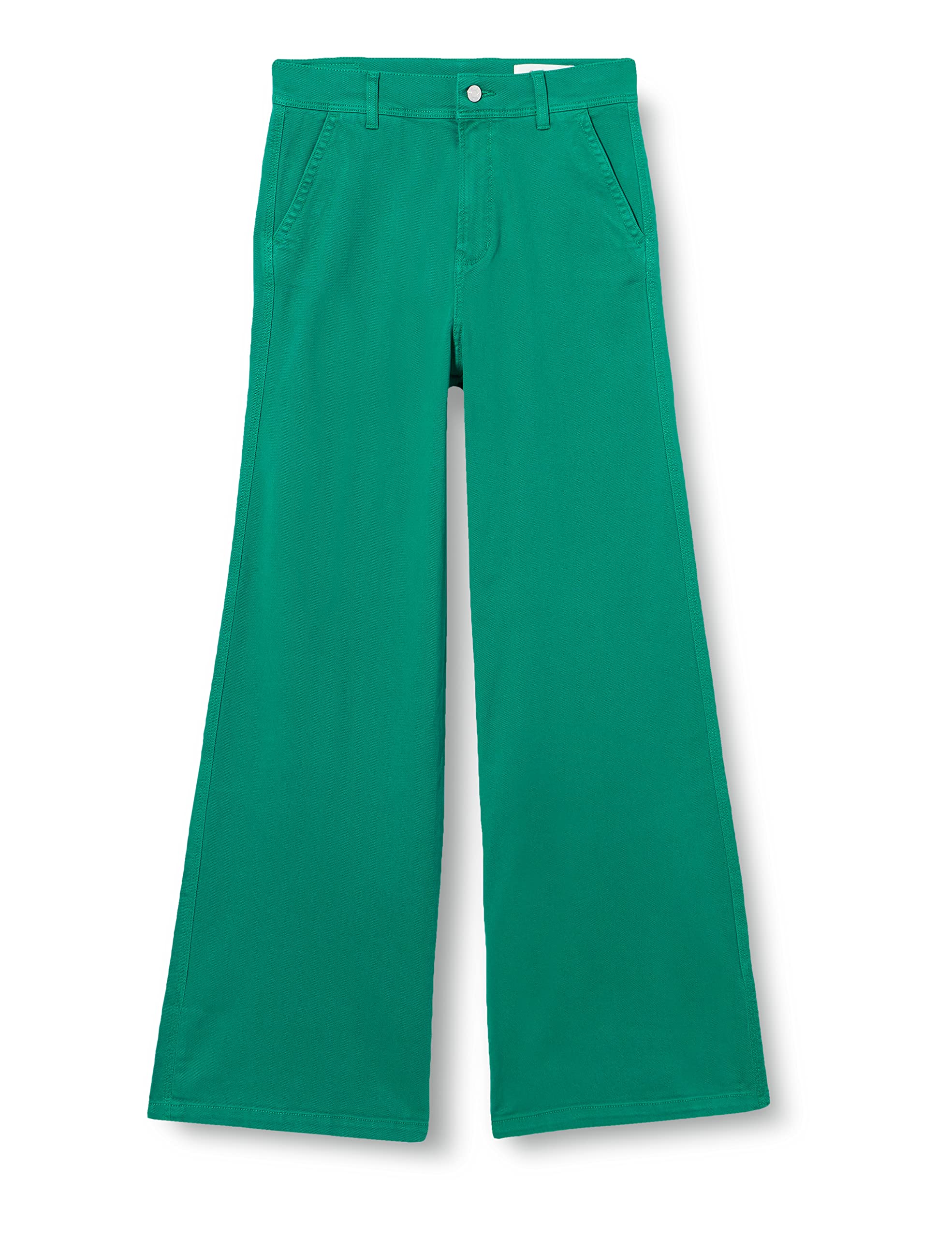 s.Oliver Women's Suri Wide Leg Jeans, Green, 20