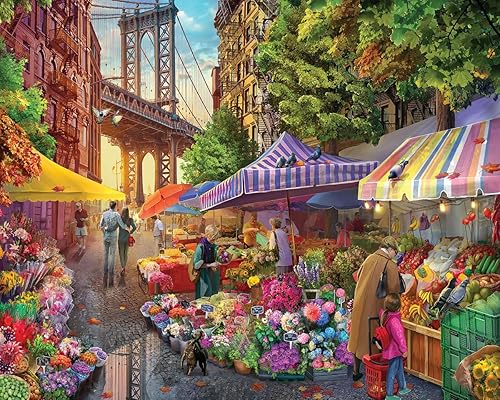 WHITE MOUNTAIN PUZZLES Lower Market Puzzle, 1 EA