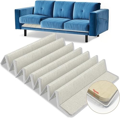 Miniatura 11 de VERONLY Soporte para cojín de sofá, tablero MDF de 17 x 66 pulgadas para asiento caído, superficie Oxford antideslizante, se adapta a la mayoría de