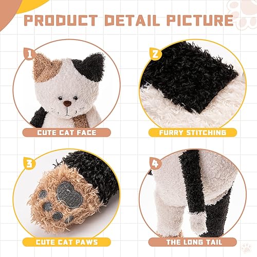 Miniatura 2 de Almohada larga de felpa de animal de peluche, bonito juguete de anime, cojín suave de peluche de animé para mascotas, regalos para San Valentín,