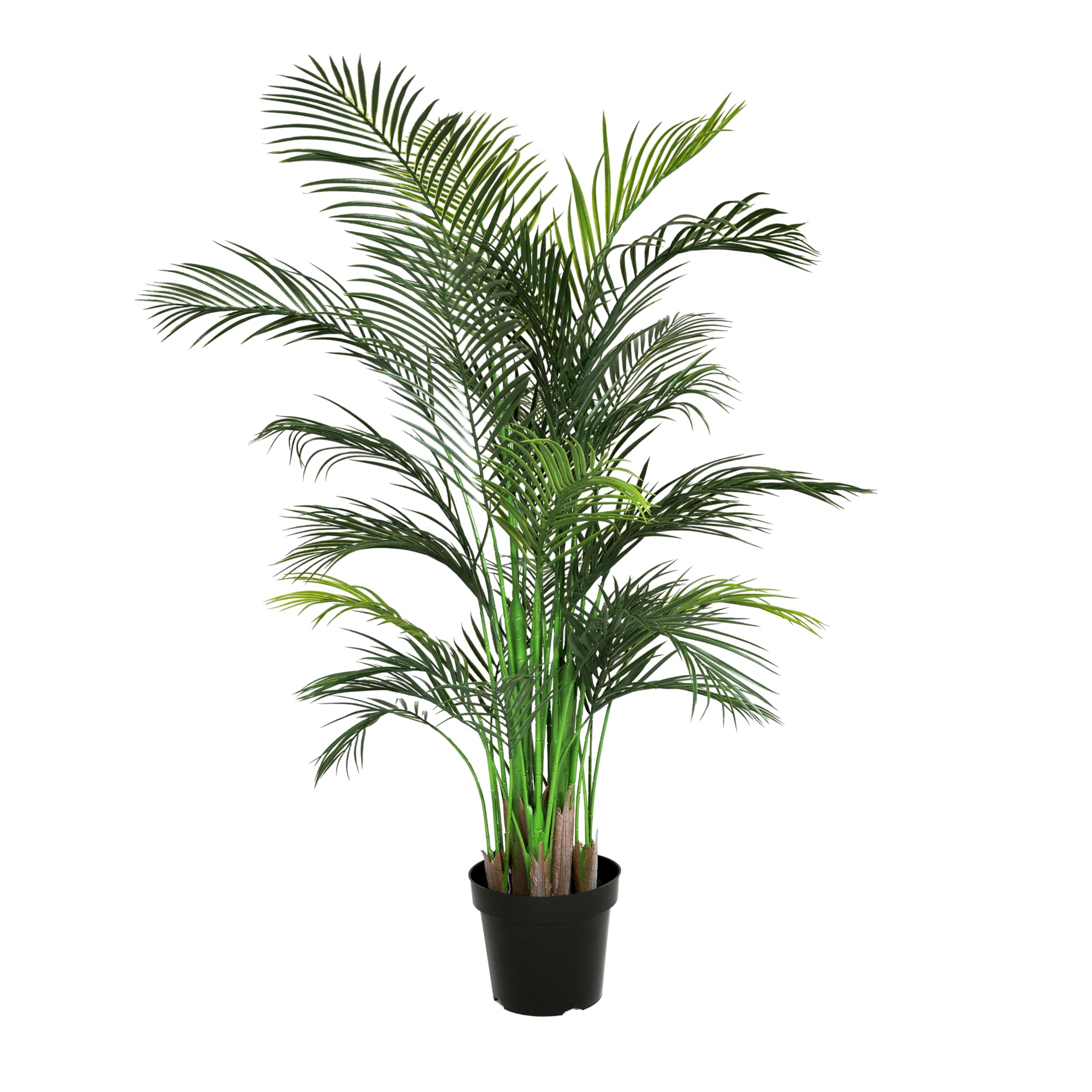 Blooming Artificial - Areca Palm Plant Indoor, Realistic Artificial Palm Tree for Garden, Home, and Office, Year Round Decorative Foliage, UV and Water Resistant (Green) (160cm)