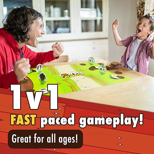 Miniatura 2 de The Good Game Company Catapultas de Cowpie - Lanza caca con una catapulta para derribar vacas, último gana en pie, fácil de aprender, juego de mesa