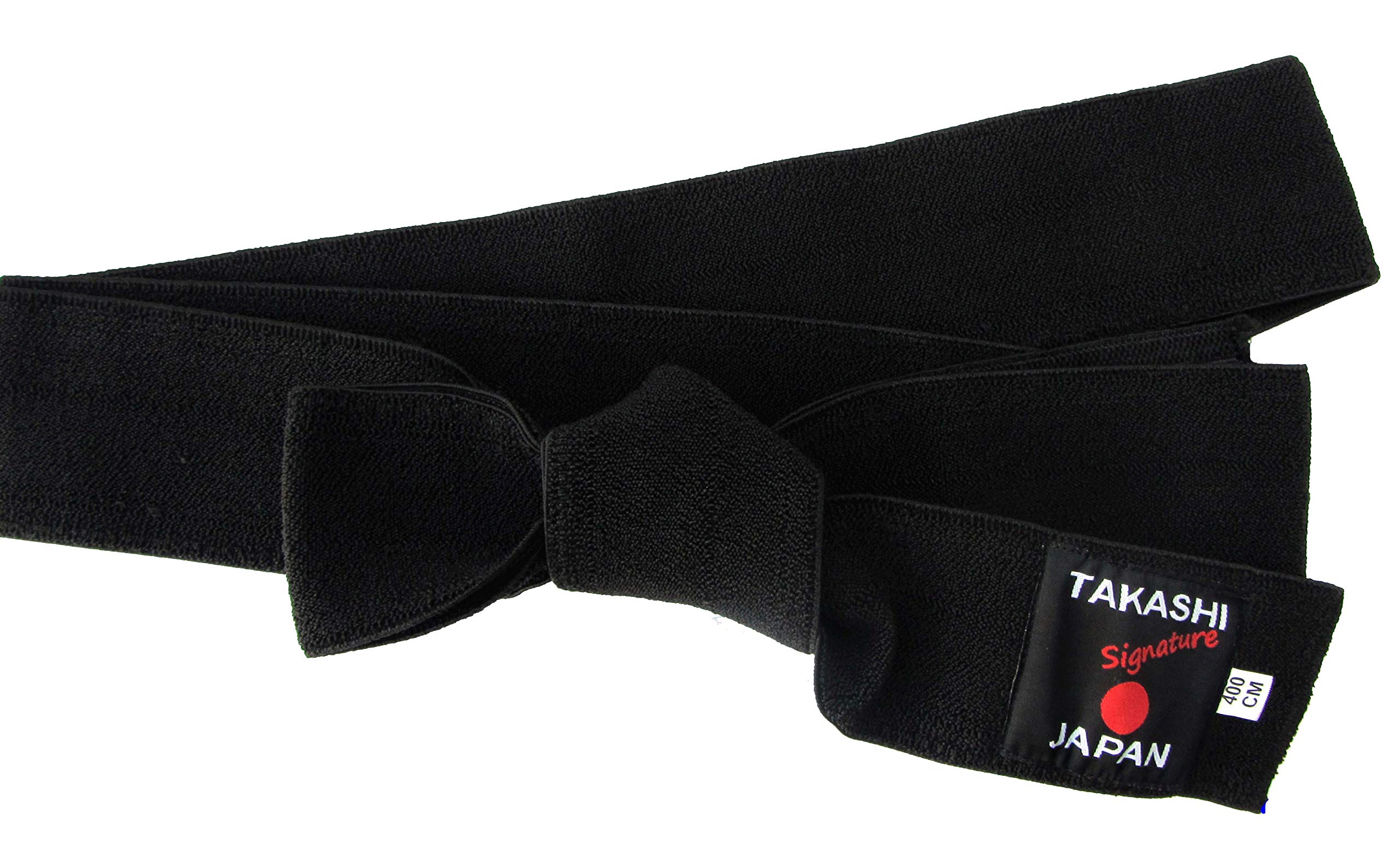 Japanese OBI-BELT Elasticated- Flexi 'KURO' Iaido- KENDO, AIKIDO Black Belt