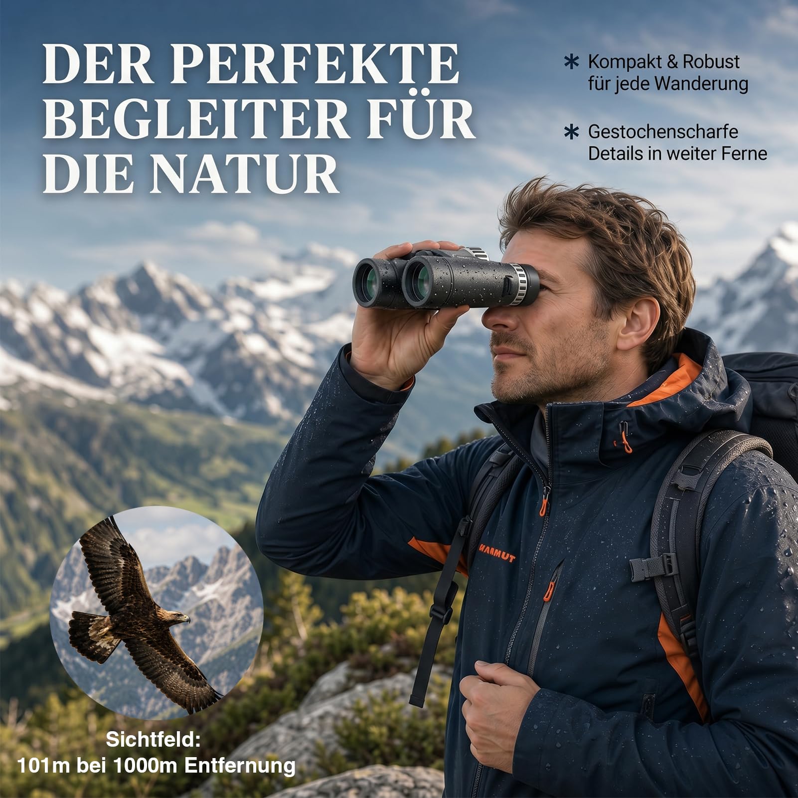 Fernglas Erwachsene 10x26 Kompakt