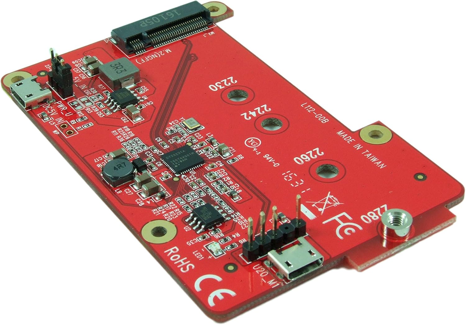 Lоwеѕt Prісе Ableconn PIUSB-M2S USB to M.2 SATA SSD Converter Stackable Board for Raspberry Pi