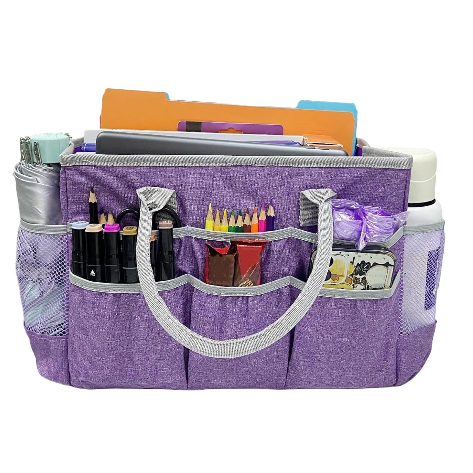 Borsa Da Viaggio Per Arte Organizer Per Cancelleria, Tasche, Manici | Organizer Creativo, Borse Portaforniture Per Bambini, Insegnanti, Studenti, Artisti, Viaggi, Scuola, Outdoor, Campeggio