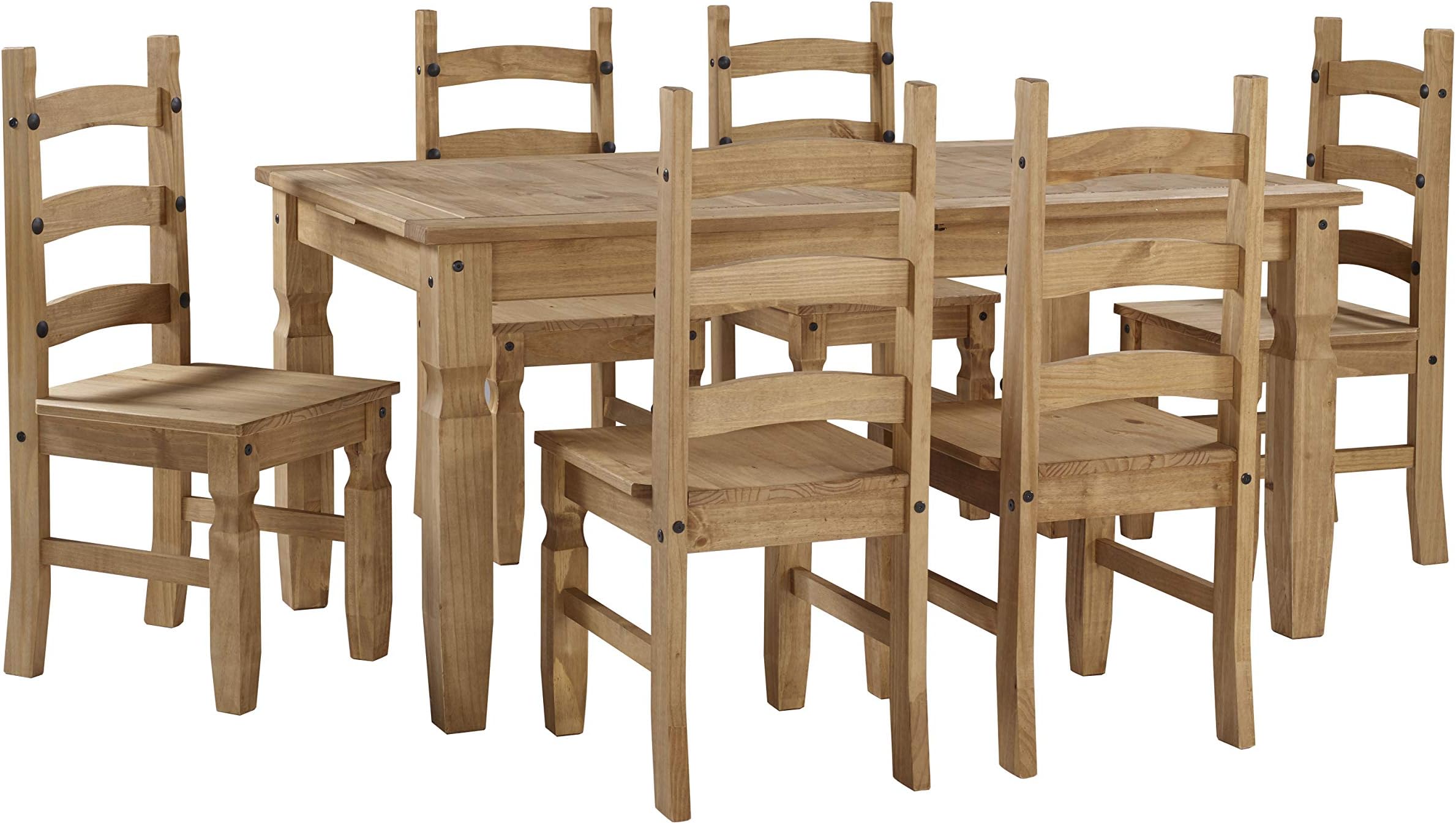 Mercers Furniture Trade Corona Grey Wax Rio Dining Table & 2 Chairs