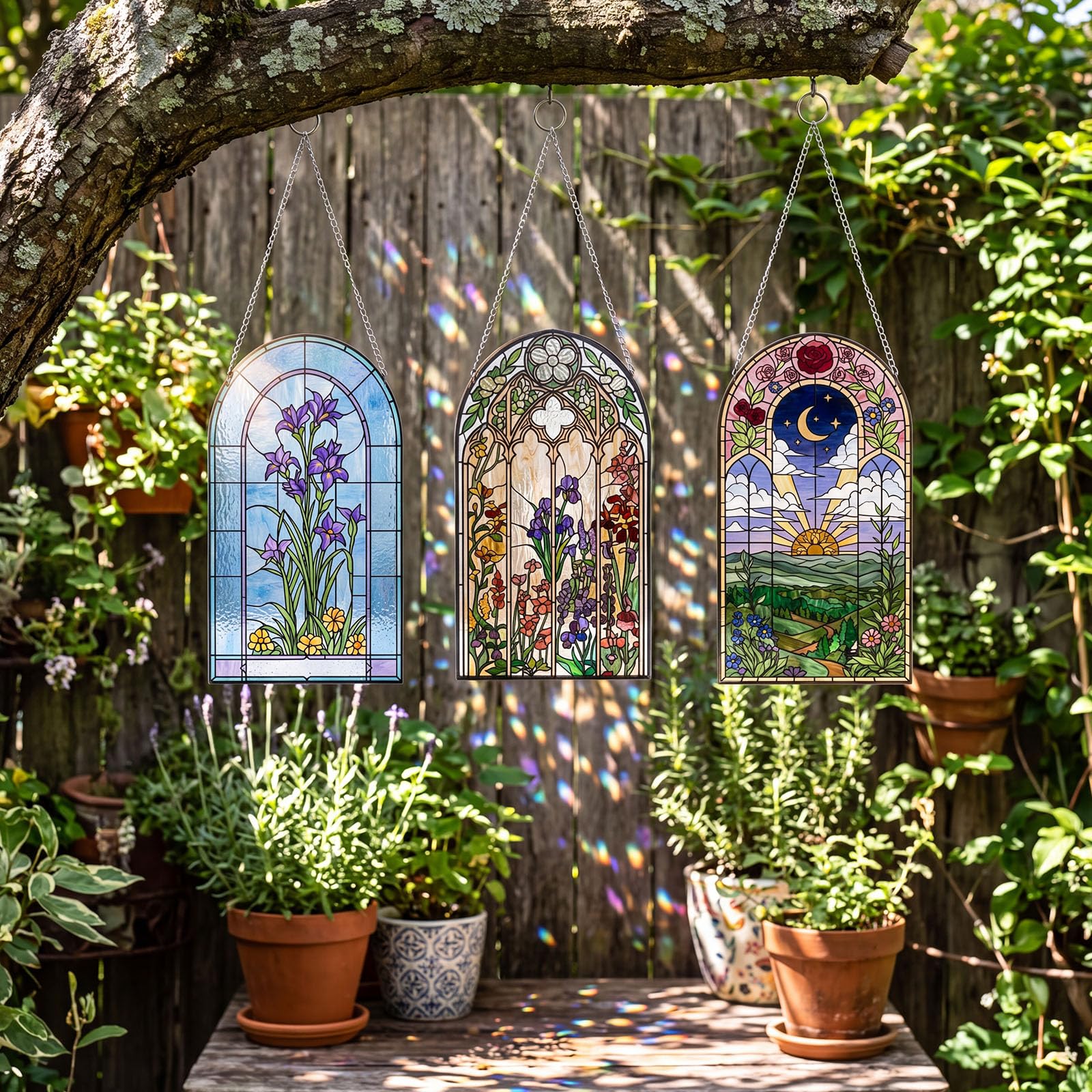 DIY Suncatcher Crafts Kit - Paint Floral Window Art -7
