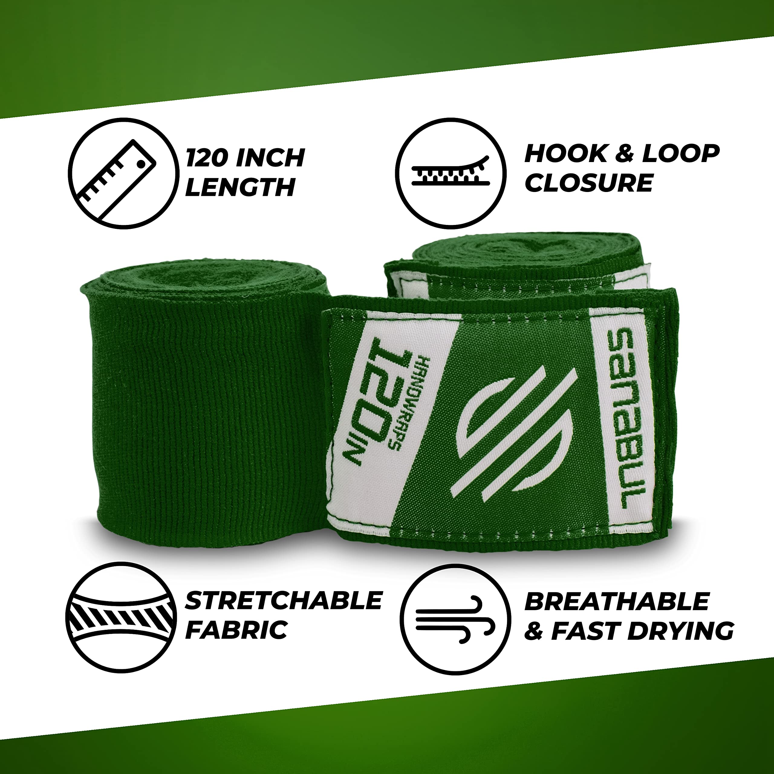 Snapklik.com : Sanabul Elastic 120 Inch Boxing Hand WrapsKickboxing ...