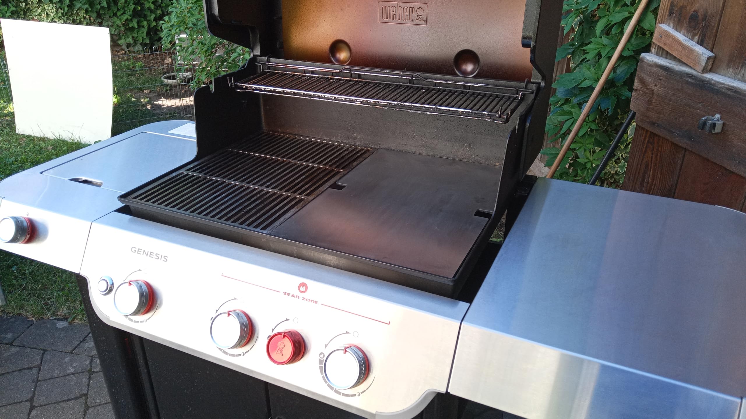 Płyta do grillowania ze stali nierdzewnej V2A 1.4301 pasuje do Grills Weber Genesis II 2 E-310 GBS/E-340 GBS/S-340 GBS/E 315 / E 325 / E 335 / wszystkich od modelu 2017 seria 300