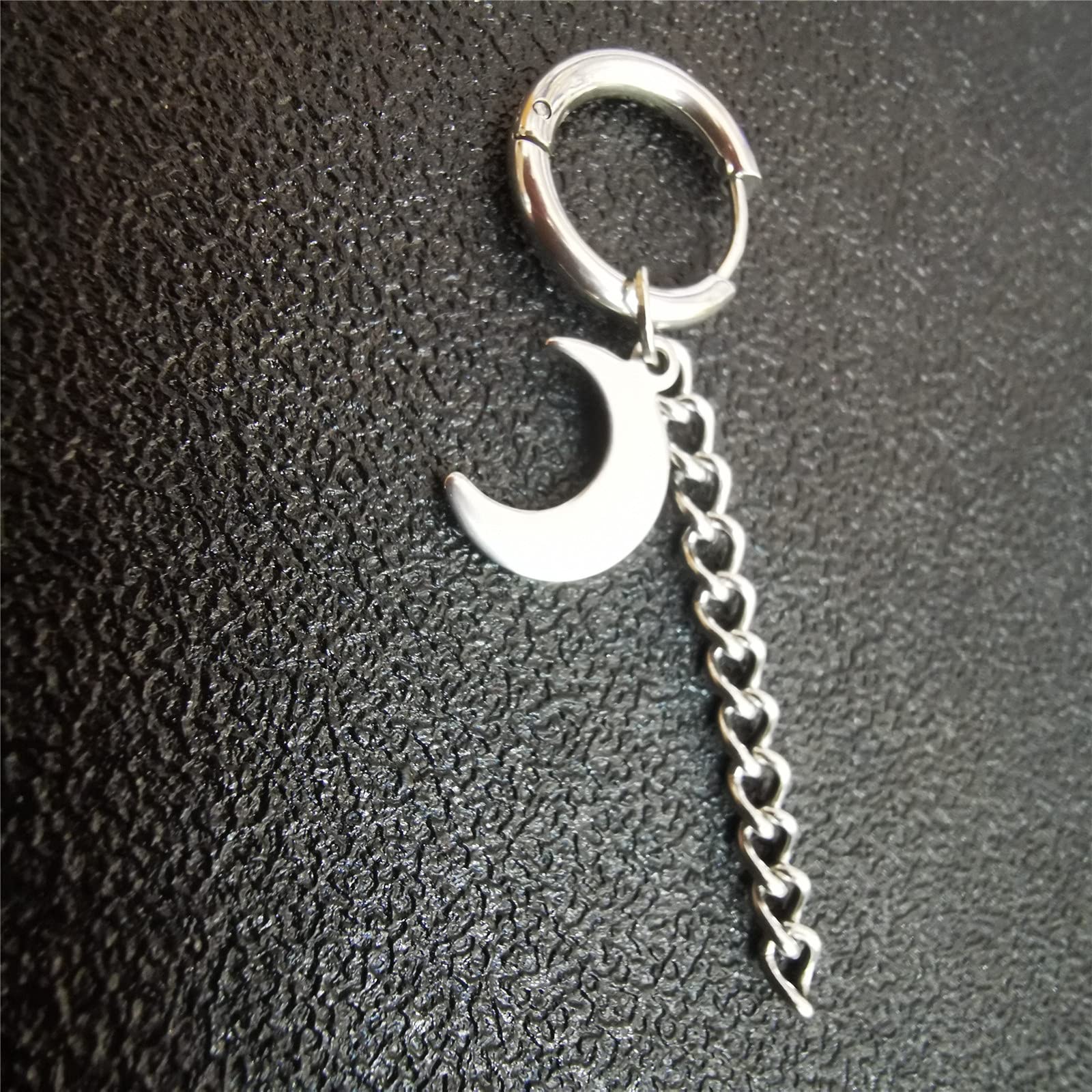 PROJEWE 7 Paia Stella Luna Orecchini a Cerchio Huggie per Donne Ragazze Minuscola Zirconi Hoop Piccoli Orecchini Rotondo Hoop Huggie Pendente Orecchino CZ Gioielli