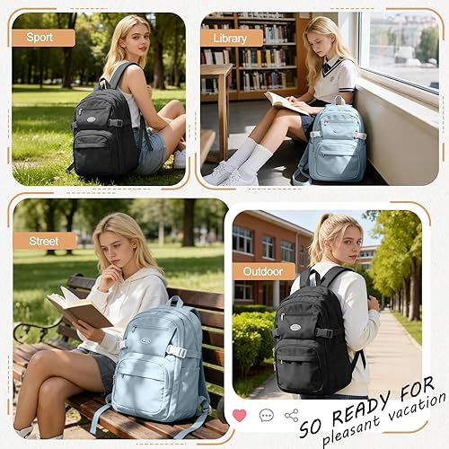 Miniatura 5 de Mochila Weradar para Hombres y Mujeres, a1-Negro, Grande