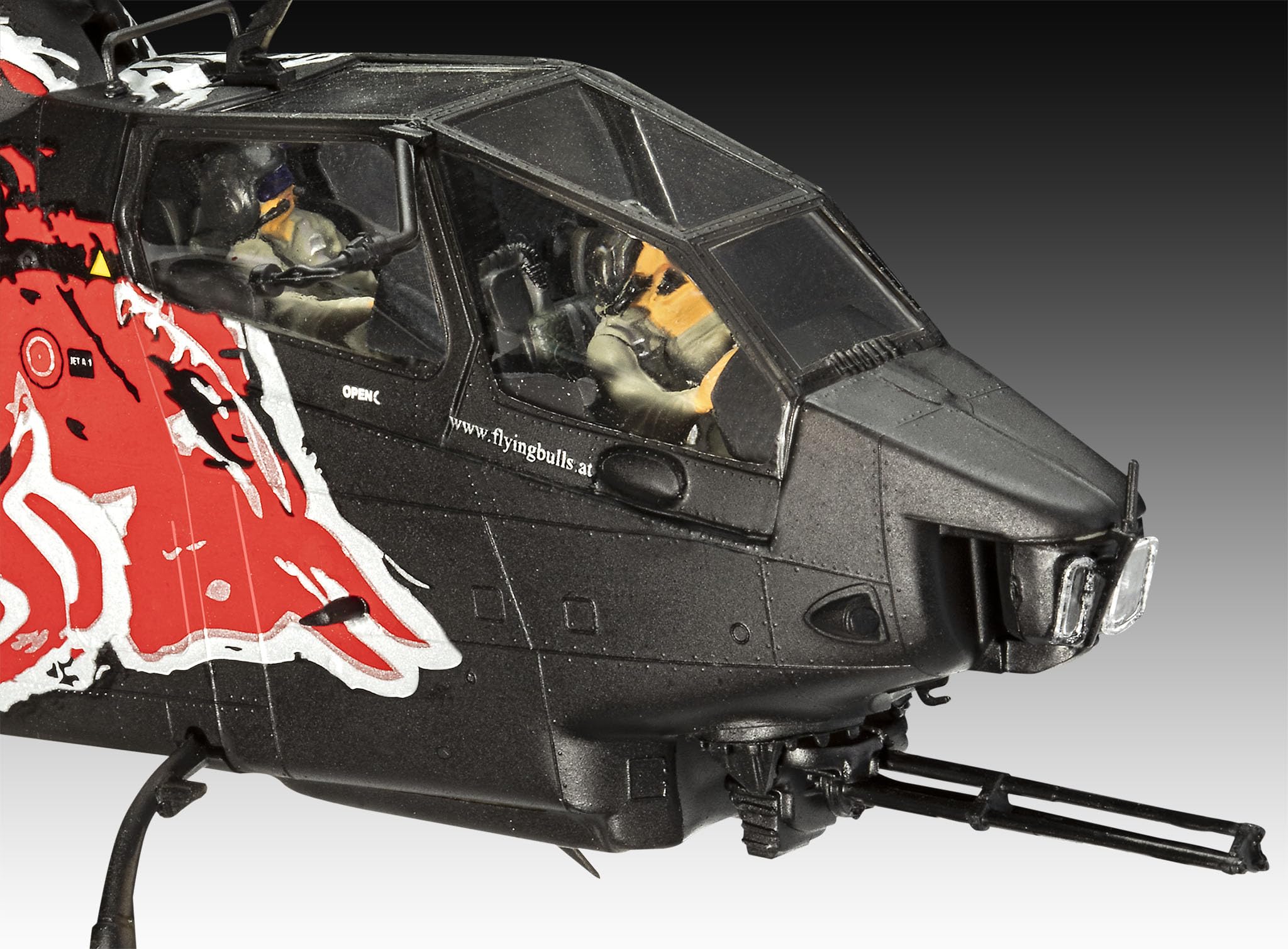 Revell Zestaw upominkowy 05640 AH-1F Cobra: Flying Bulls 25th Anniversary 1:48 skala niezbudowany plastikowy model zestaw z akcesoriami