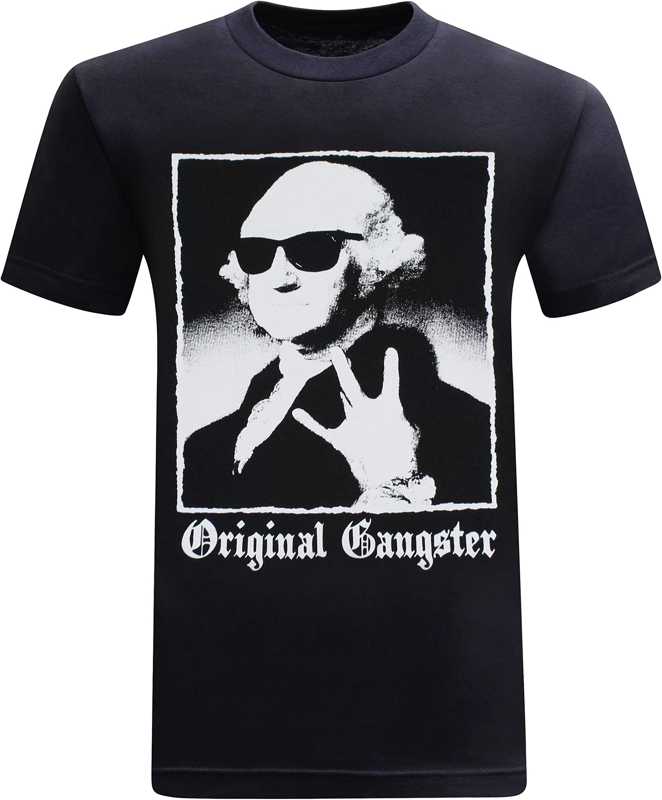 tees geekOriginal Gangster George Washington Founding Fathers Funny Men's T-Shirt