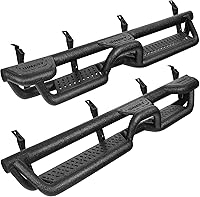BINARYSTAR 6-Inch Wheel-to-Wheel Running Boards for 2024-2026 Toyota Tacoma Double Cab - Multi-Function Side Steps with Bed Access