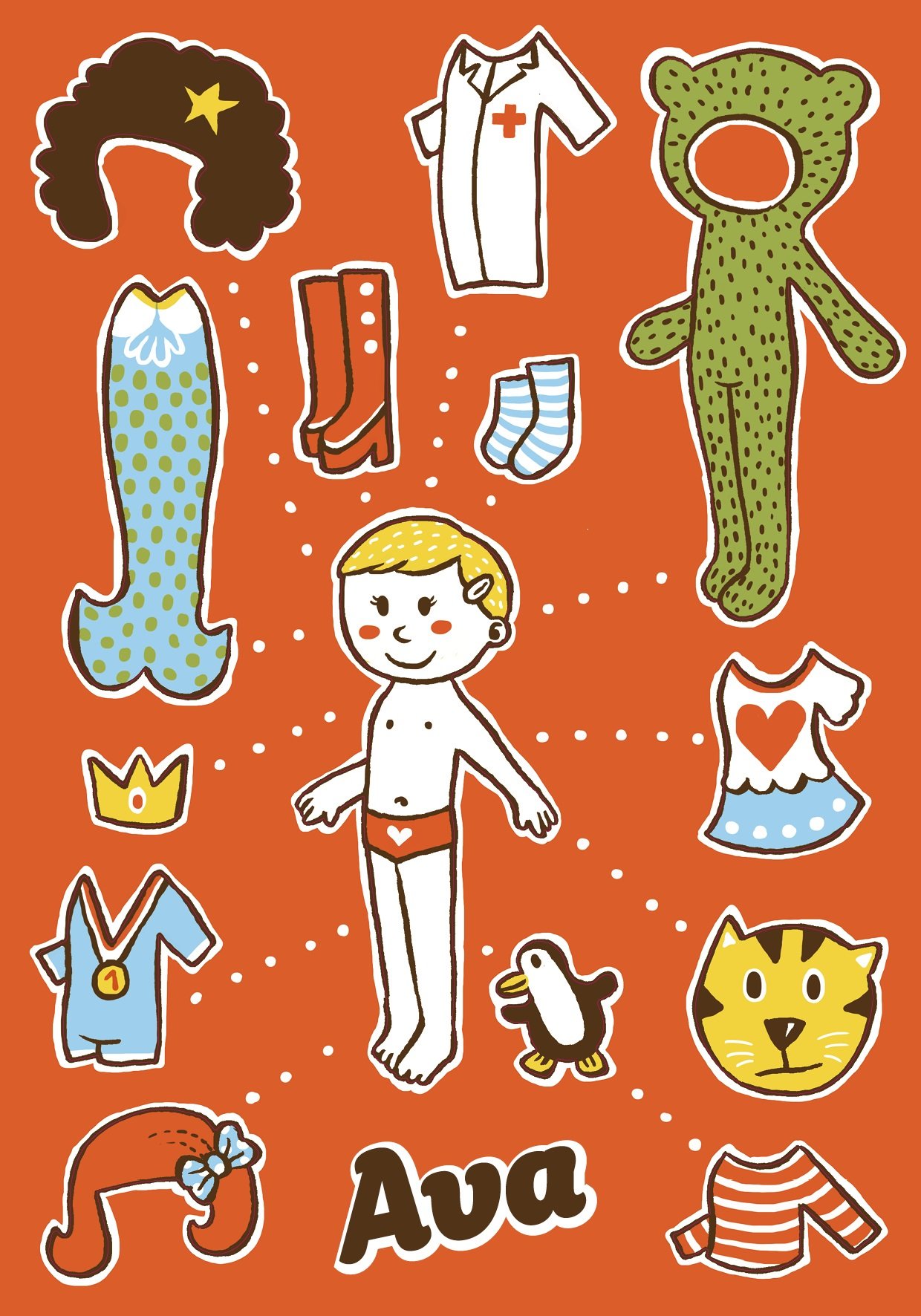 Ava: Magnetic Dress-Up Doll Hardcover – 1 Jan. 2014