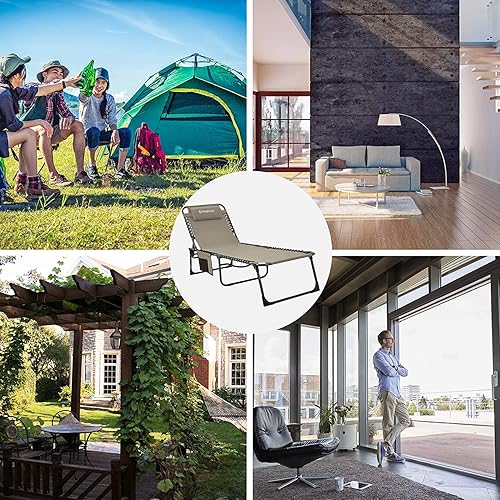 Miniatura 7 de KingCamp Folding Outdoor Chaise Lounge