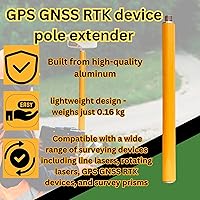 Vista 4 de Extensión de nivel láser de 12 pulgadas de longitud, poste de trípode de topografía, antena de poste de sección extensible para línea láser
