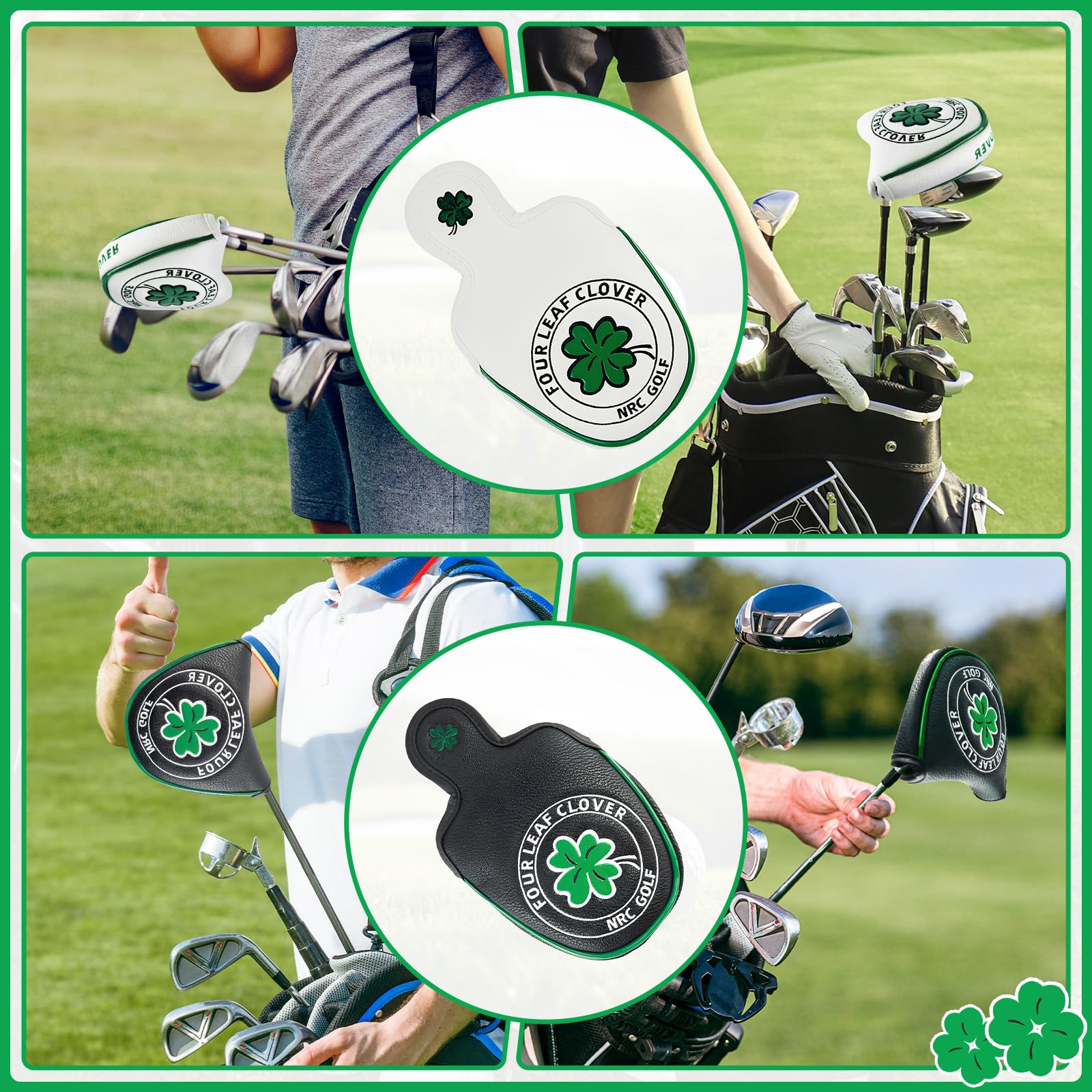 FITYLE Abdeckung für Golfschläger, Golfschläger-Kopfbedeckung, Golf-Eisenabdeckungen, Schutzhülle Golf Putter Cover Protective Sleeve, Schlägerhaube für Golf Putter Head Cover