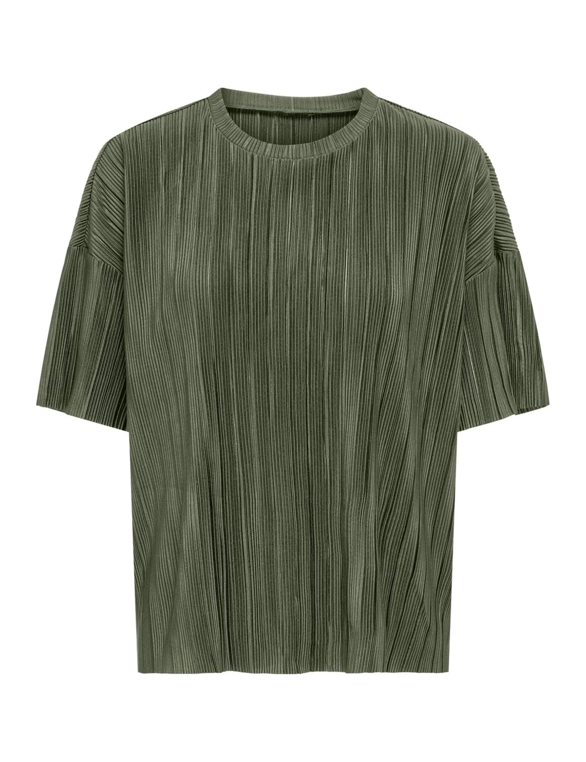 ONLY Onlravenna S/S Plisse Top Noos JRS, Four Leaf Clover, M