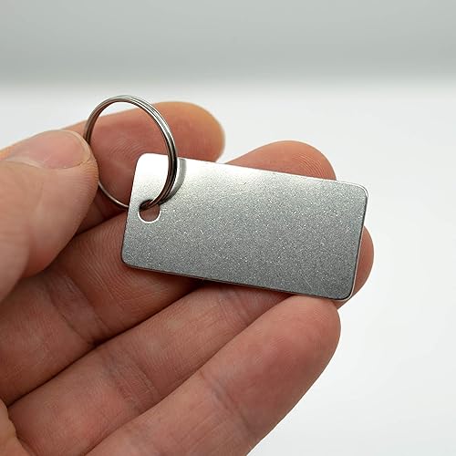 Miniatura 3 de StayMax Paquete de 25 etiquetas rectangulares de acero inoxidable con un agujero