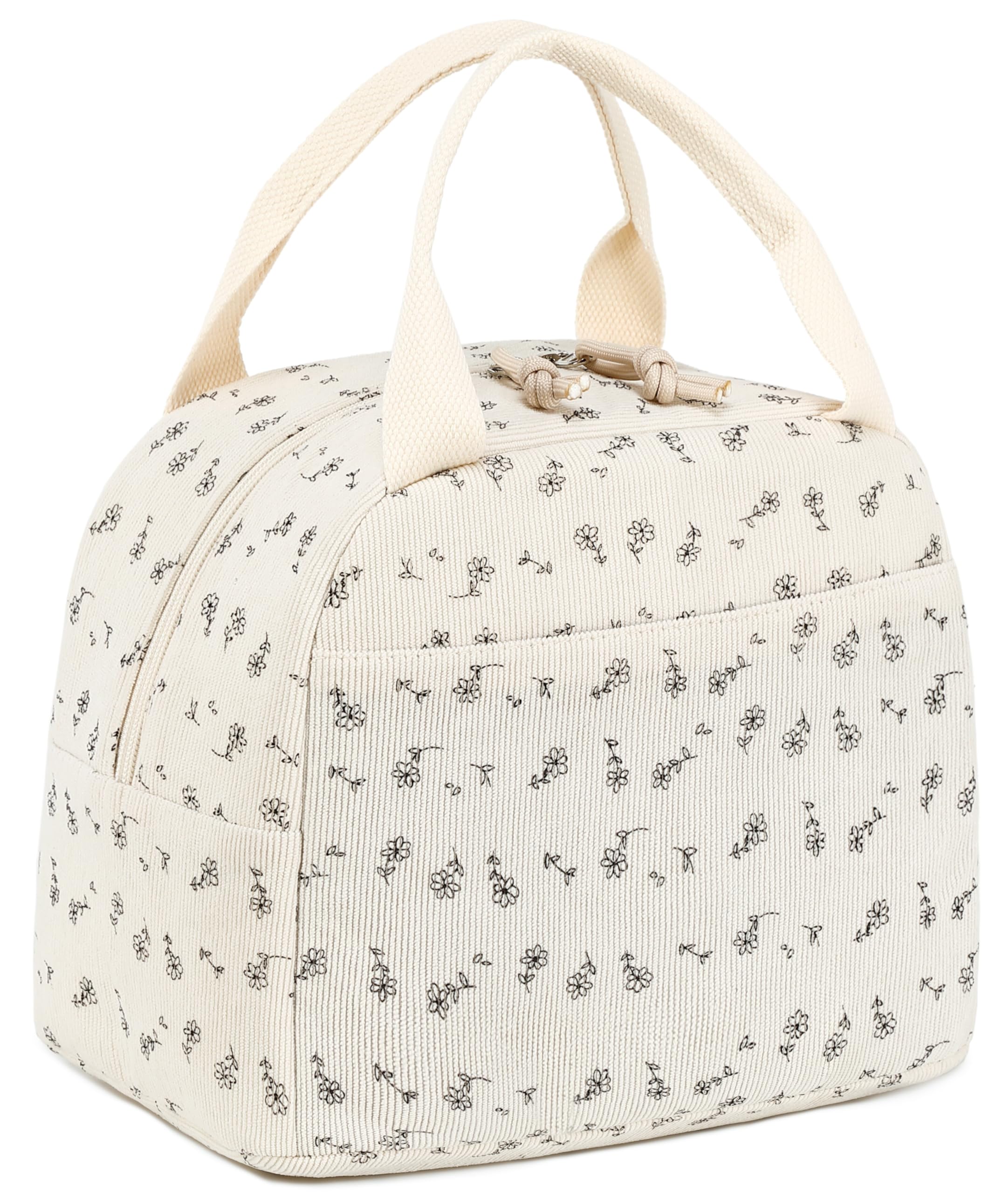 BTOOP Lunch Box for Women Men Cute Corduroy Lunch Bags Large Capacity Insulated Lunch Tote Bag For Work