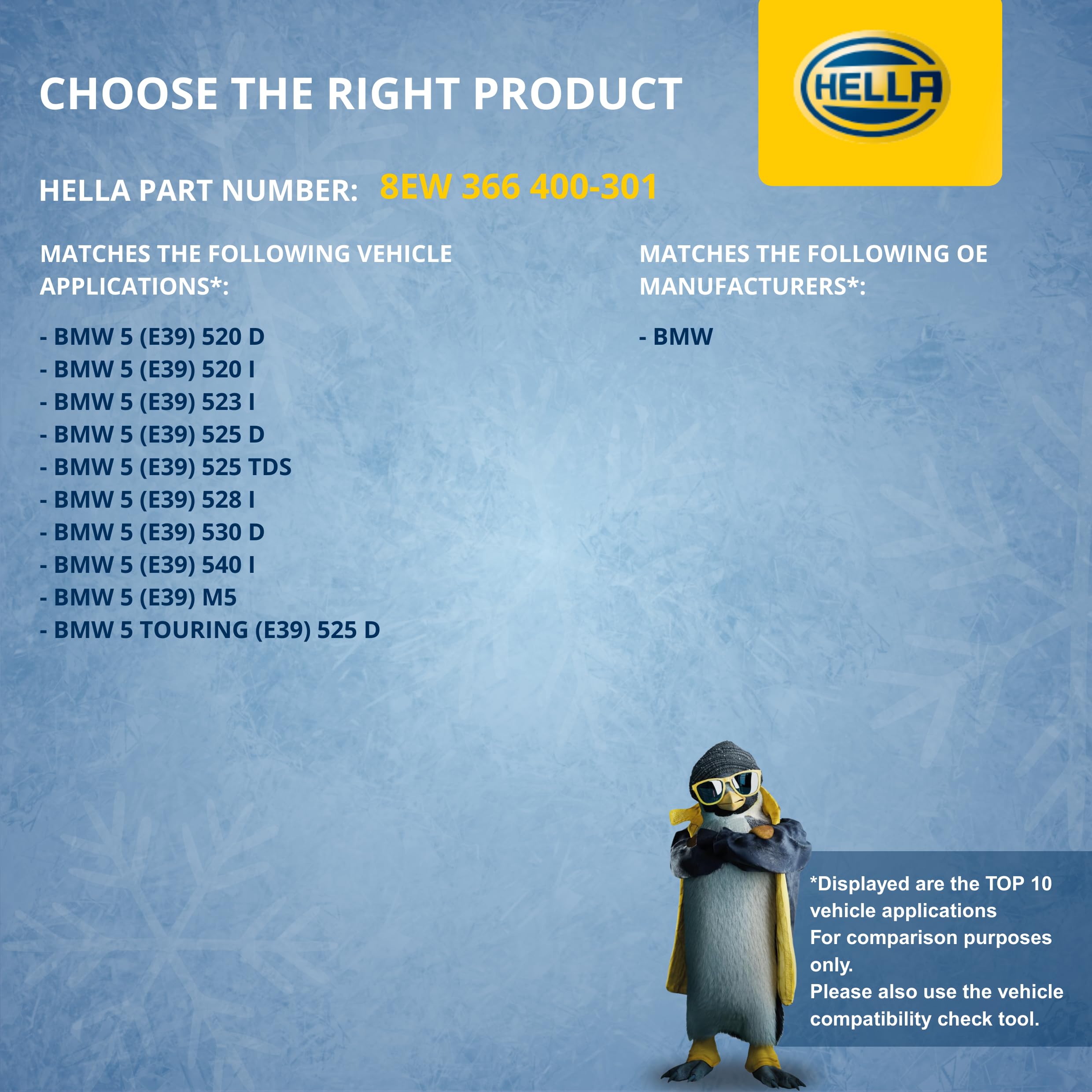 HELLA 8EW 366 400-301 Ventilador habitáculo - 12V - 396W - para vehículos con climatizador - Ø: 147mm