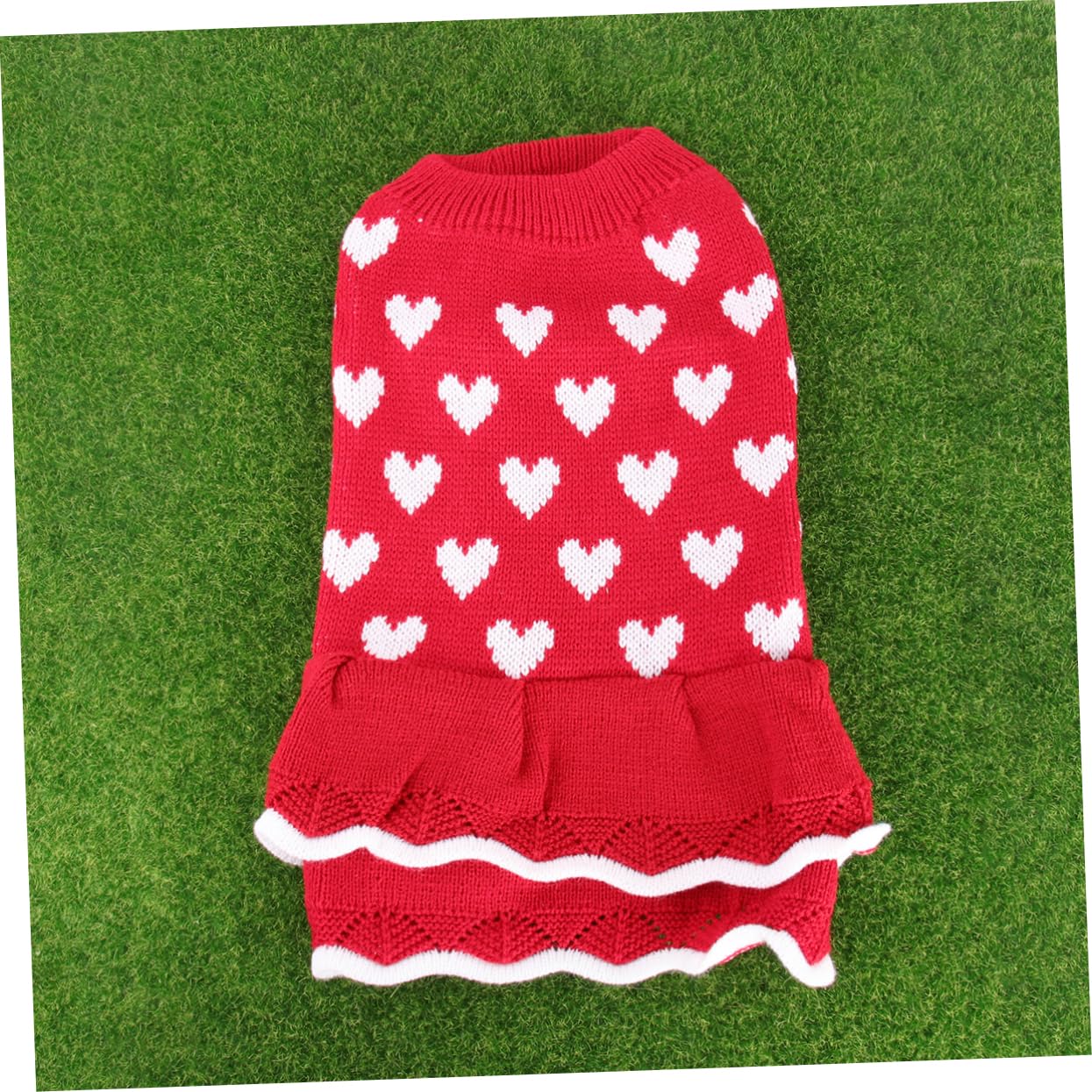 HMJGDHX 3 Pezzi Adorabile Gonna Natalizia per Cani Vestiti per Animali Domestici per Cani Vestito per Cuccioli Abito in Maglia Forniture per Animali Domestici