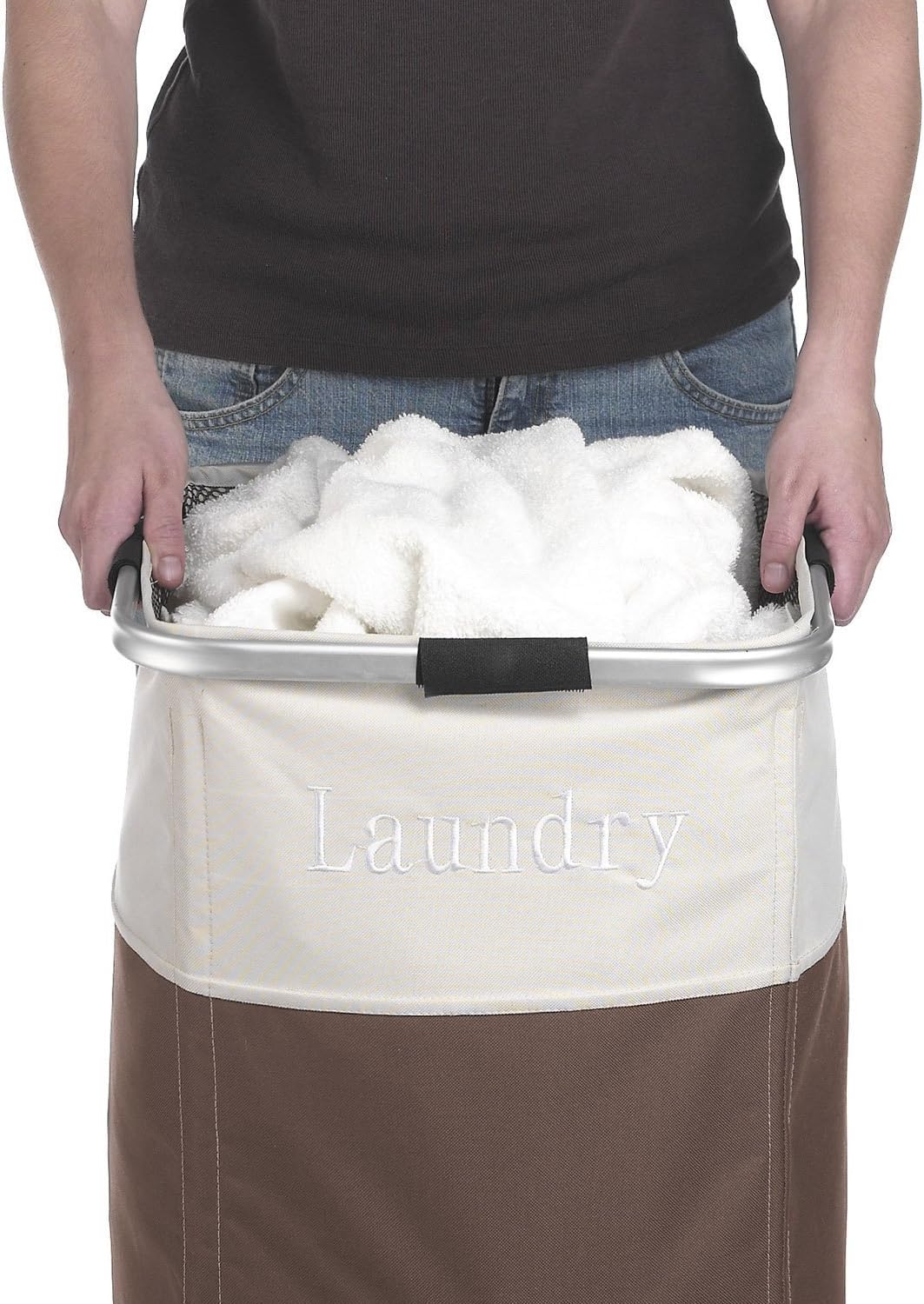 Whitmor Easy Care Laundry Hamper - Espresso