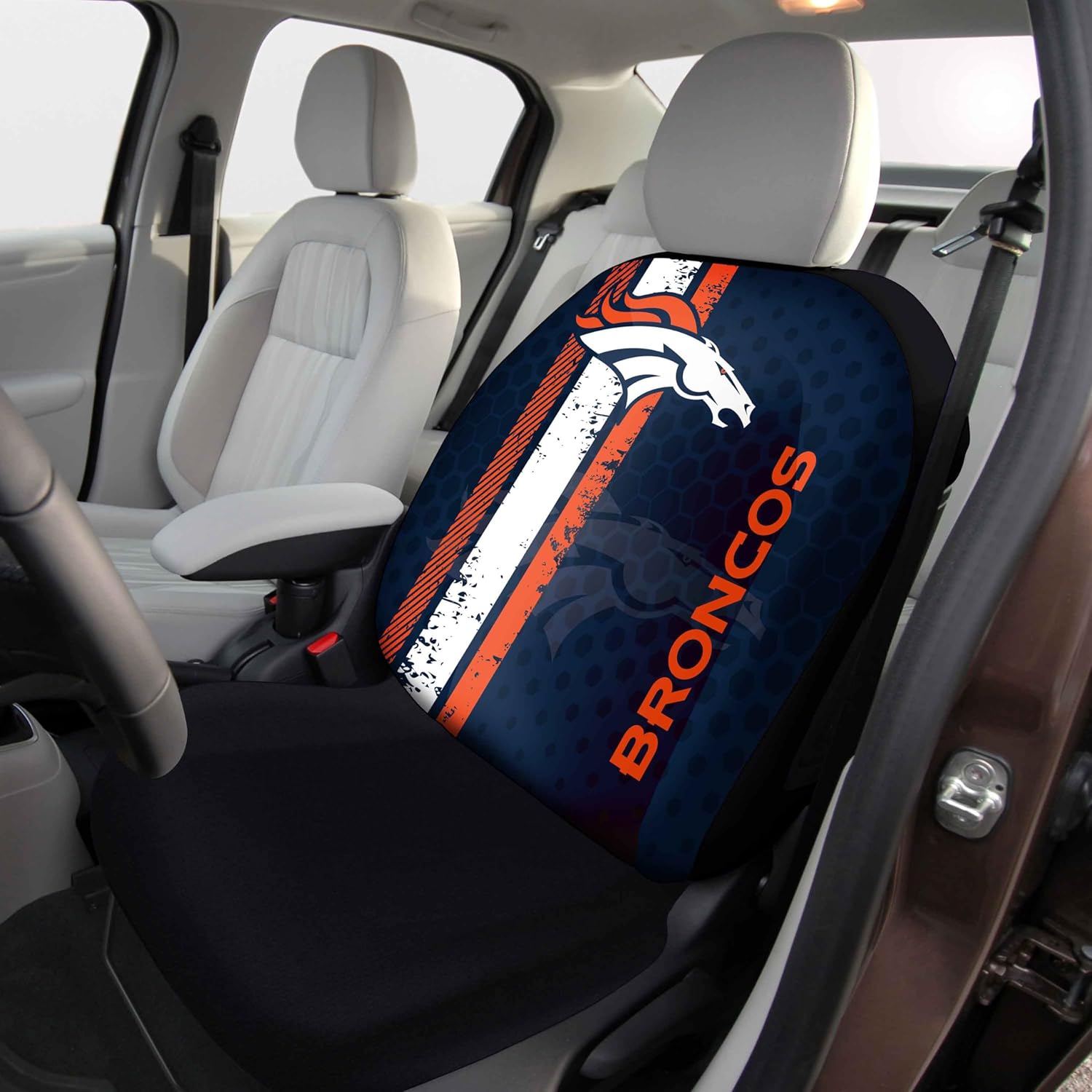 NFL - Denver Broncos SEATCOVERRALLY-Denver Broncos Rally Seat Cover - Full Color Vivid Design - 1pc