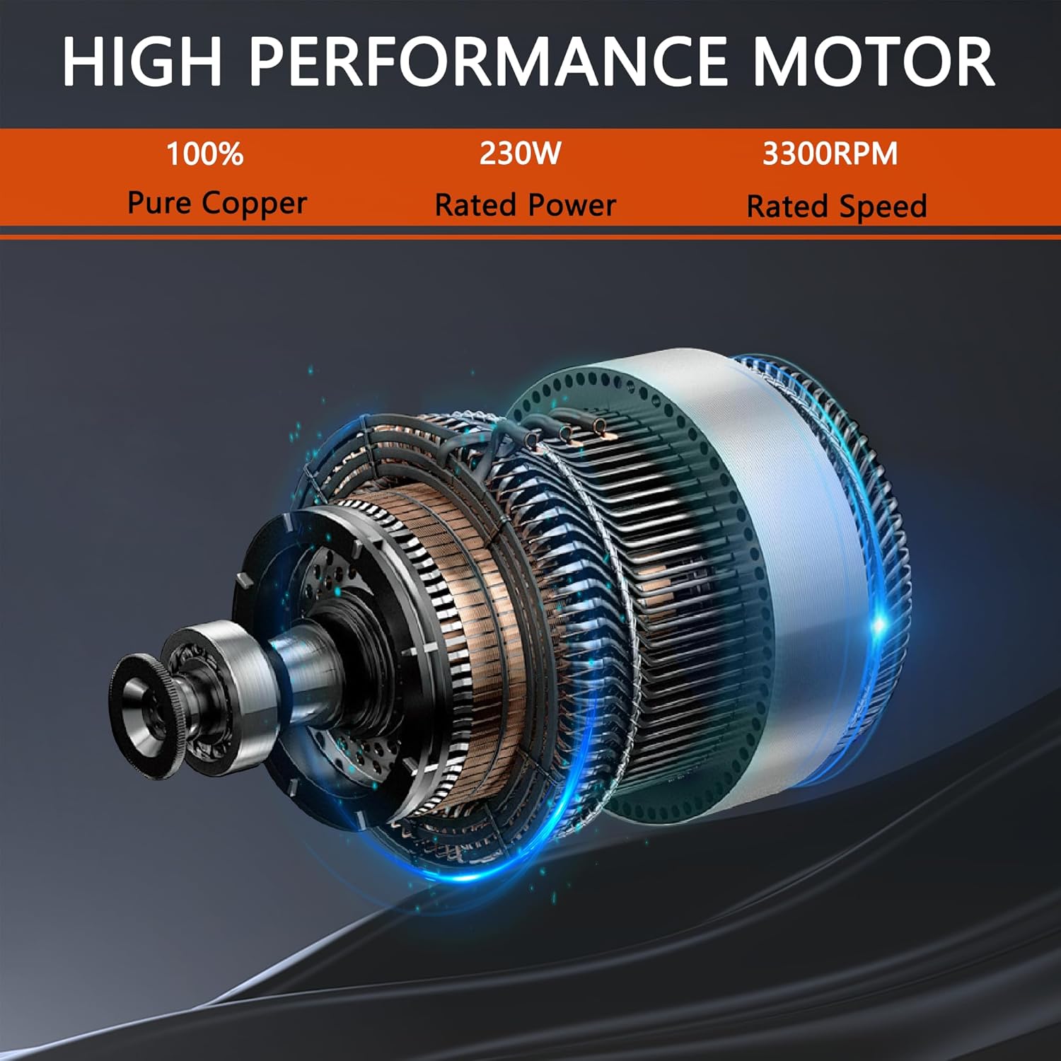 Utility Blower Fan 8 Inch Portable Axial Exhaust Fan 230W/2A 900CFM High Velocity Ventilator with 16FT Duct Hose for Exhausting & Ventilating at Home and Job Site