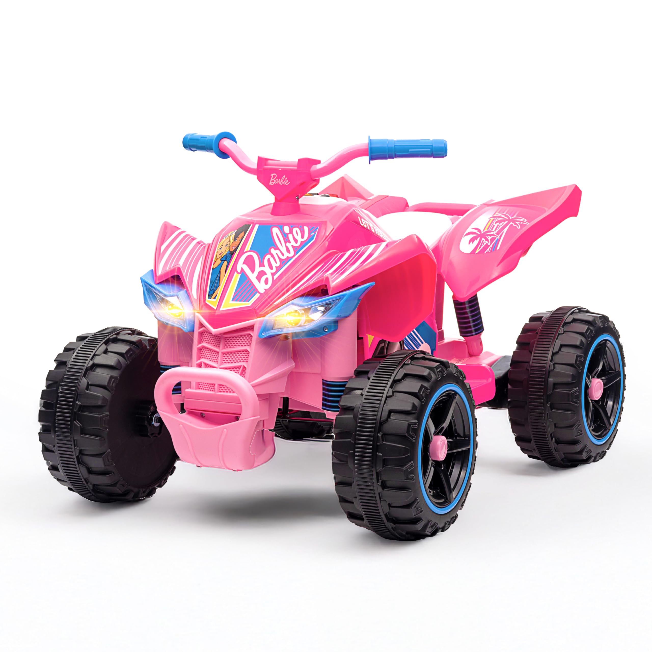 Barbie - 12V ATV Ride On Toy, Fun and Exciting Ride for Kids, Stylish Design for Imaginative Play (Pink)