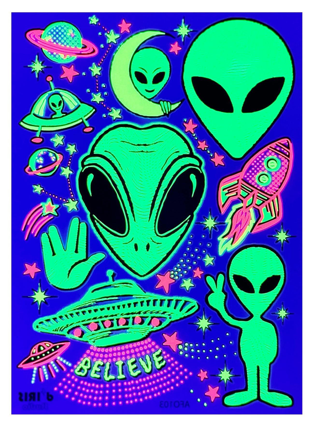 d'IRIS studio Party Body Stickers-Leaf 420 Tattoos