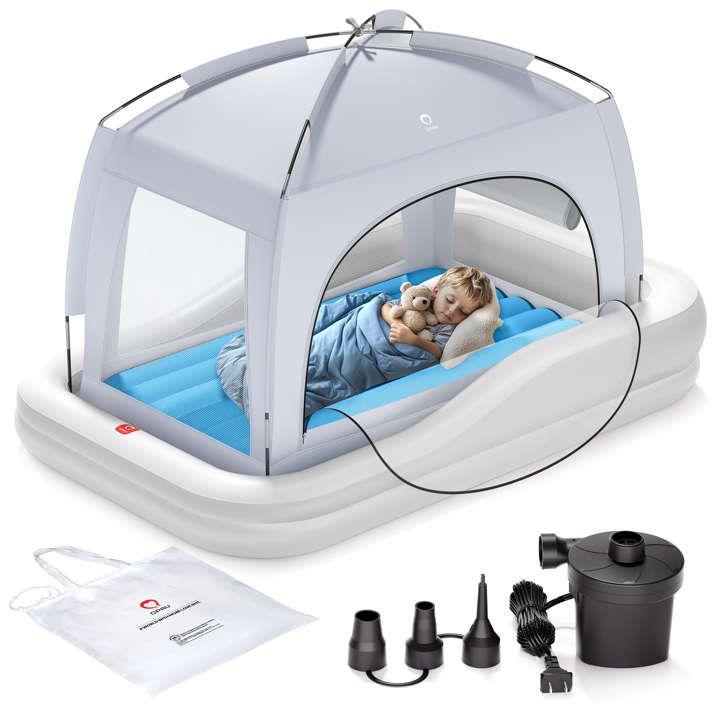 Lit de voyage gonflable pour enfant parfait pour les vacances en famille et camping