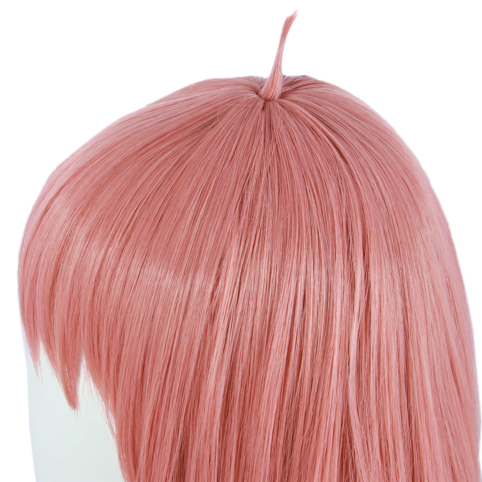 Linfairy Short Bob Pink Anya Forger Cosplay Wig Fancy Dress Costume Accessories for Women, 61 centimeters - Image 2