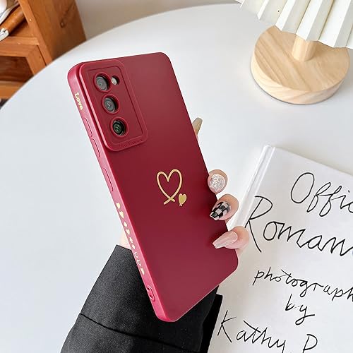 ZTOFEAR - Funda para Samsung Galaxy S20 FE 5G, diseño de corazón chapado en oro para mujeres y niñas, funda protectora de TPU de silicona líquida