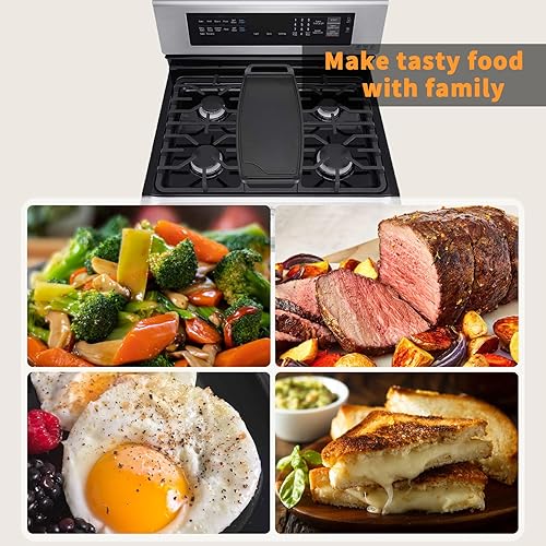 Miniatura 7 de 19.1 In AEB72914211 - Piezas de repuesto para estufa de gas LG, parte superior de hierro fundido, quemador central, plancha AEB72914208 AEB72914204