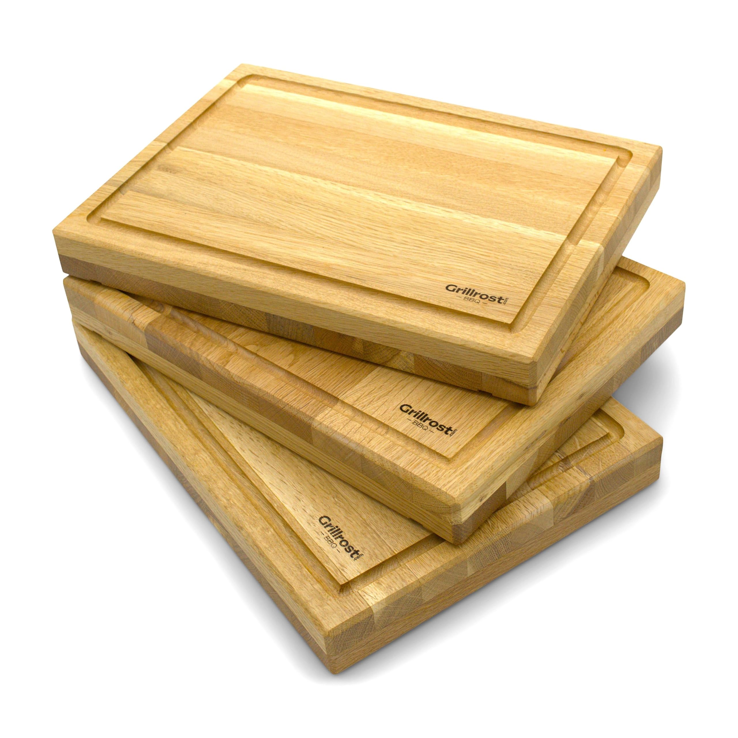 Grillrost.com Schneidebrett – Buche 40mm – passend für den Holzbretthalter