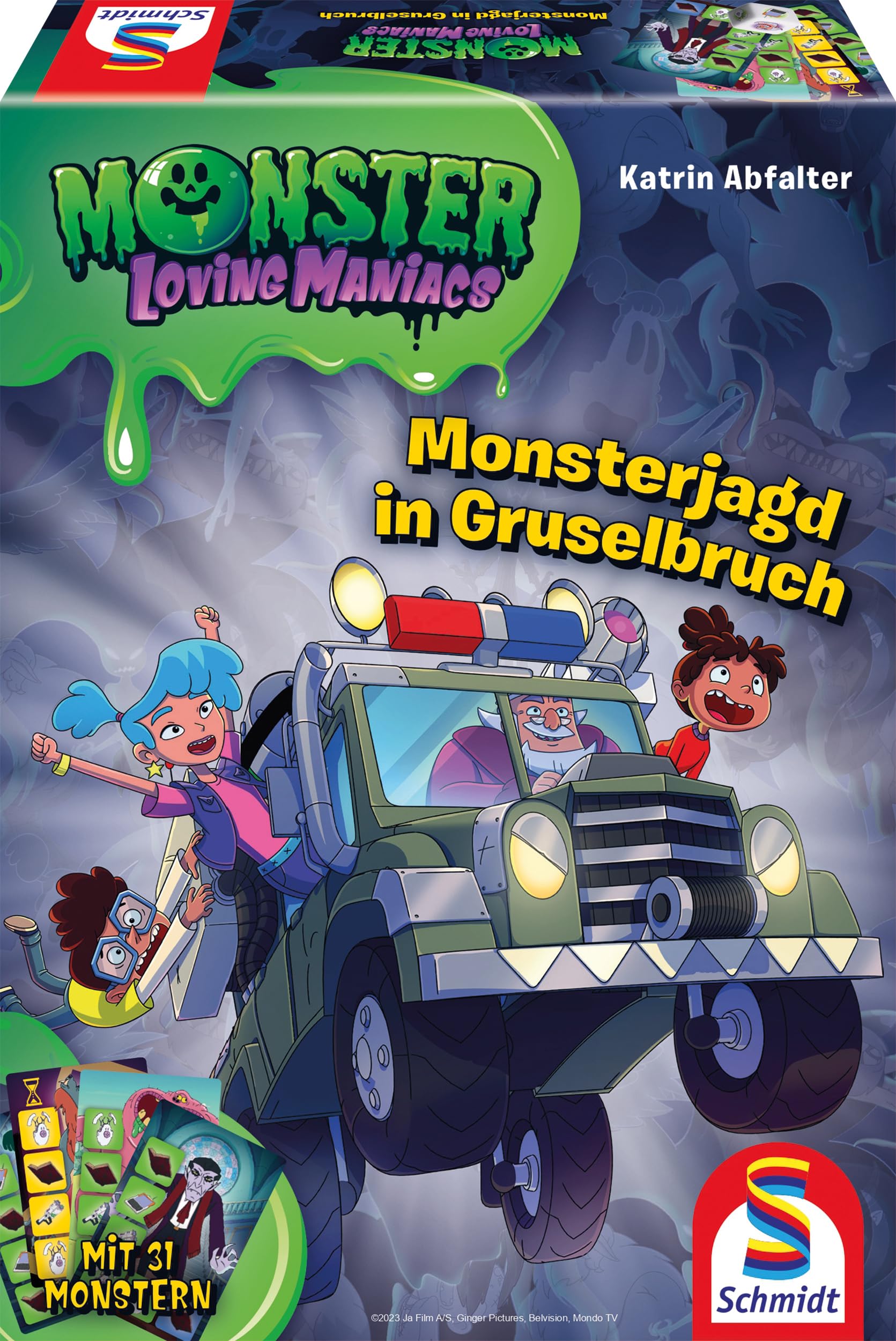 Schmidt Spiele 40636 Monster Loving Maniacs, Monster Hunt in Scary Break, Children's Game