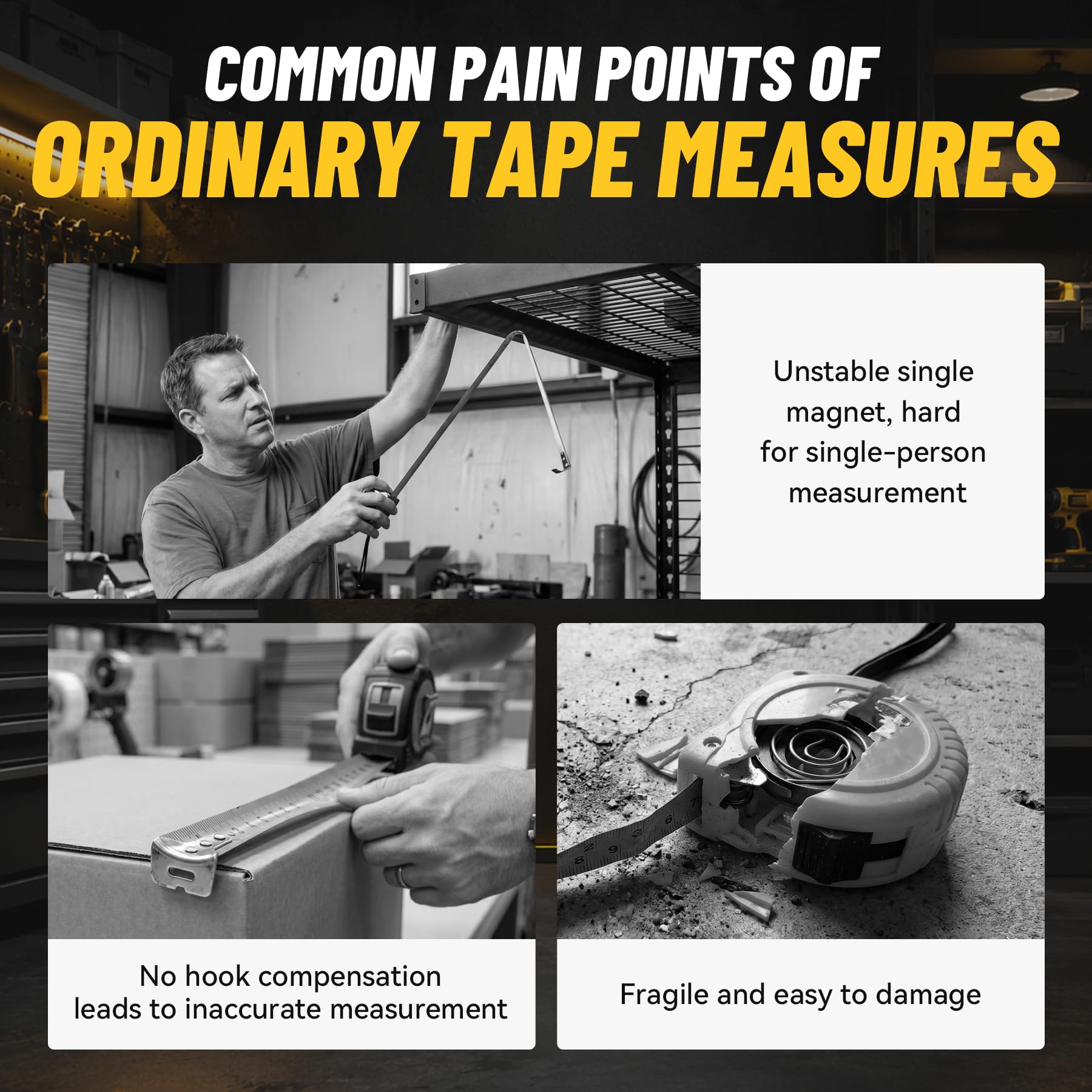 GRENPRO 25FT Magnetic Tape Measure, Double-Sided 1/32", Nylon Coated Blade — Amazon image 2