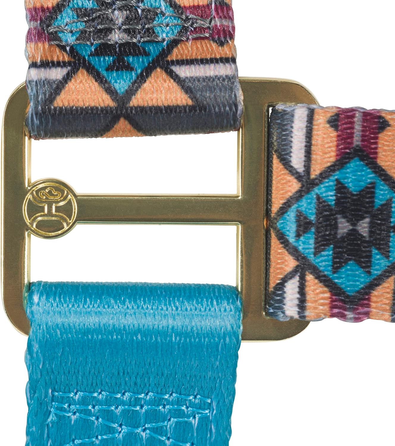 Hooey Nomad Walking Dog Harness, No-Pull Adjustable Harness for Dogs, Aztec Dirty Turq, Medium