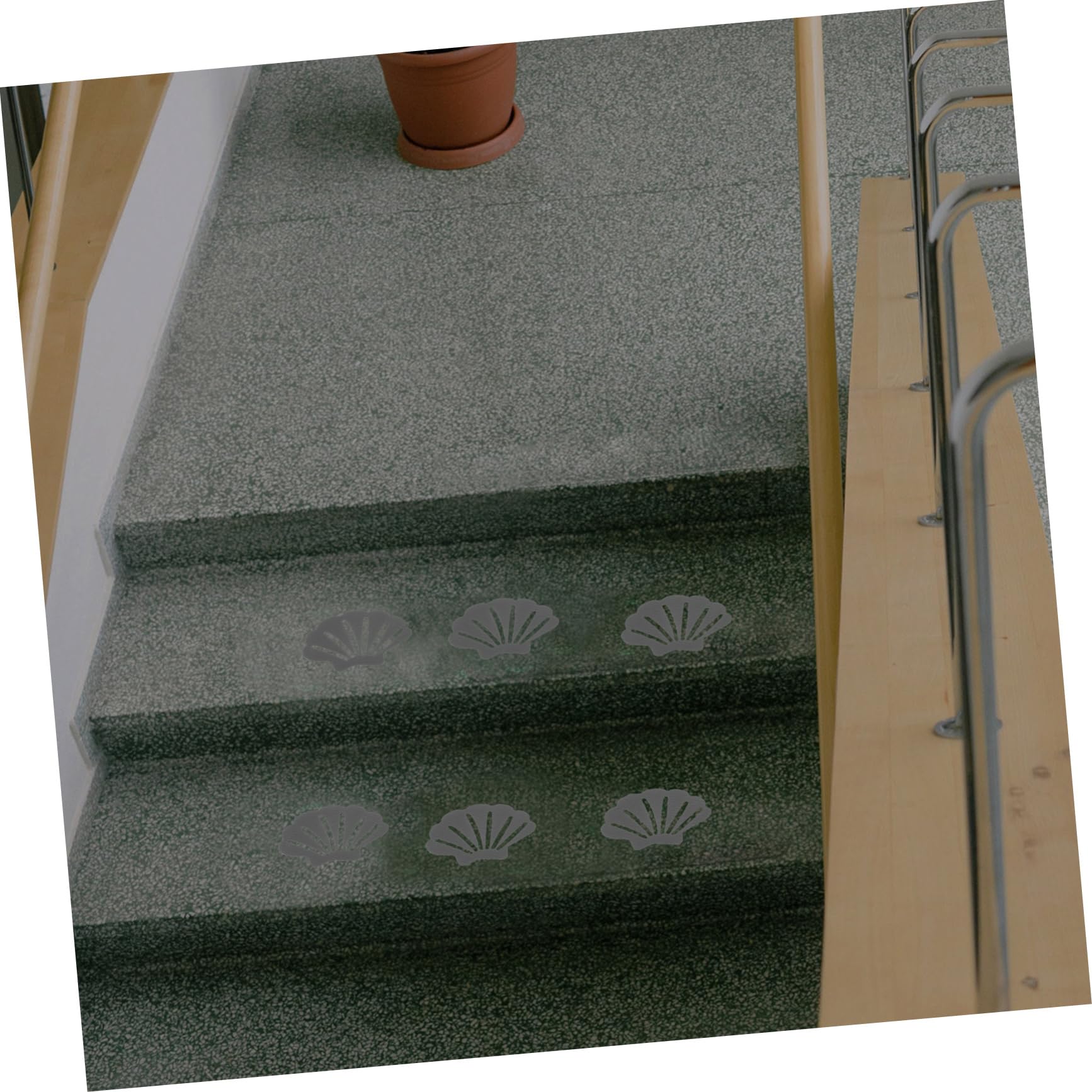 Anneome 90piezas Calcomanías Antideslizantes Forma De Concha Diseño Adorable Material De Caucho para Bañeras y Escaleras Previene Resbalones y Caídas