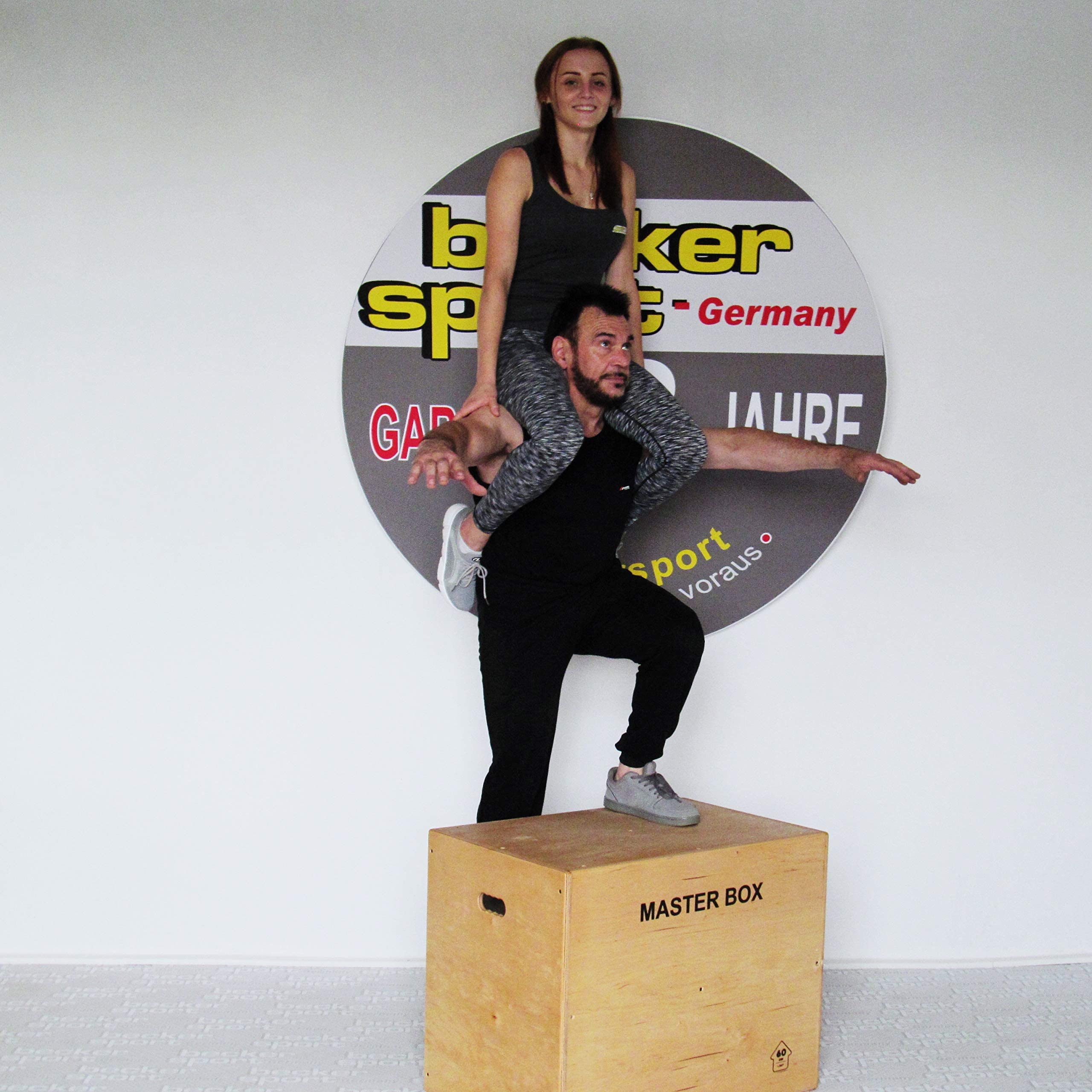 Master Box, Sprungbox, Jump Box, Fitnessbox, plyobox abgerundete Kanten, Sprungkasten aus Birken-Sperrholz, extrem stabile Plyo Box,