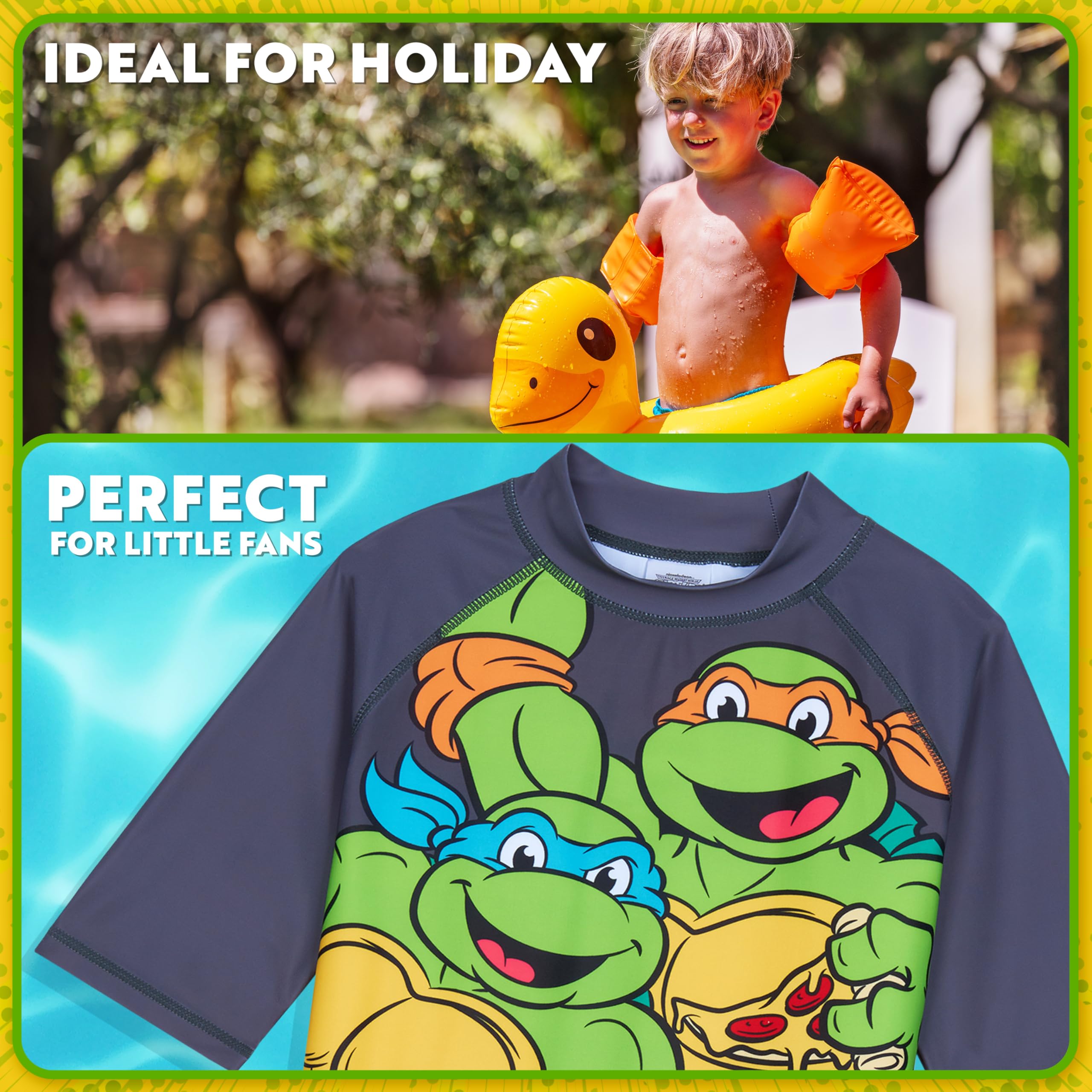 Get Trend Conjunto de Bañador Niño Bañador Natacion Adolescente Set de Baño 2 Piezas con Camiseta y Pantalones Cortos