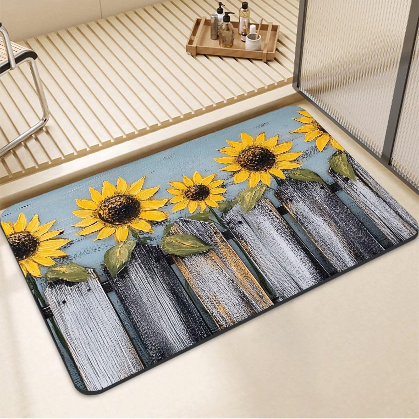 Tapis de bain antidérapant pour éviter les glissades sur sol de douche mouillé