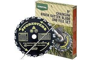 Brush Cutter Blades and File Set