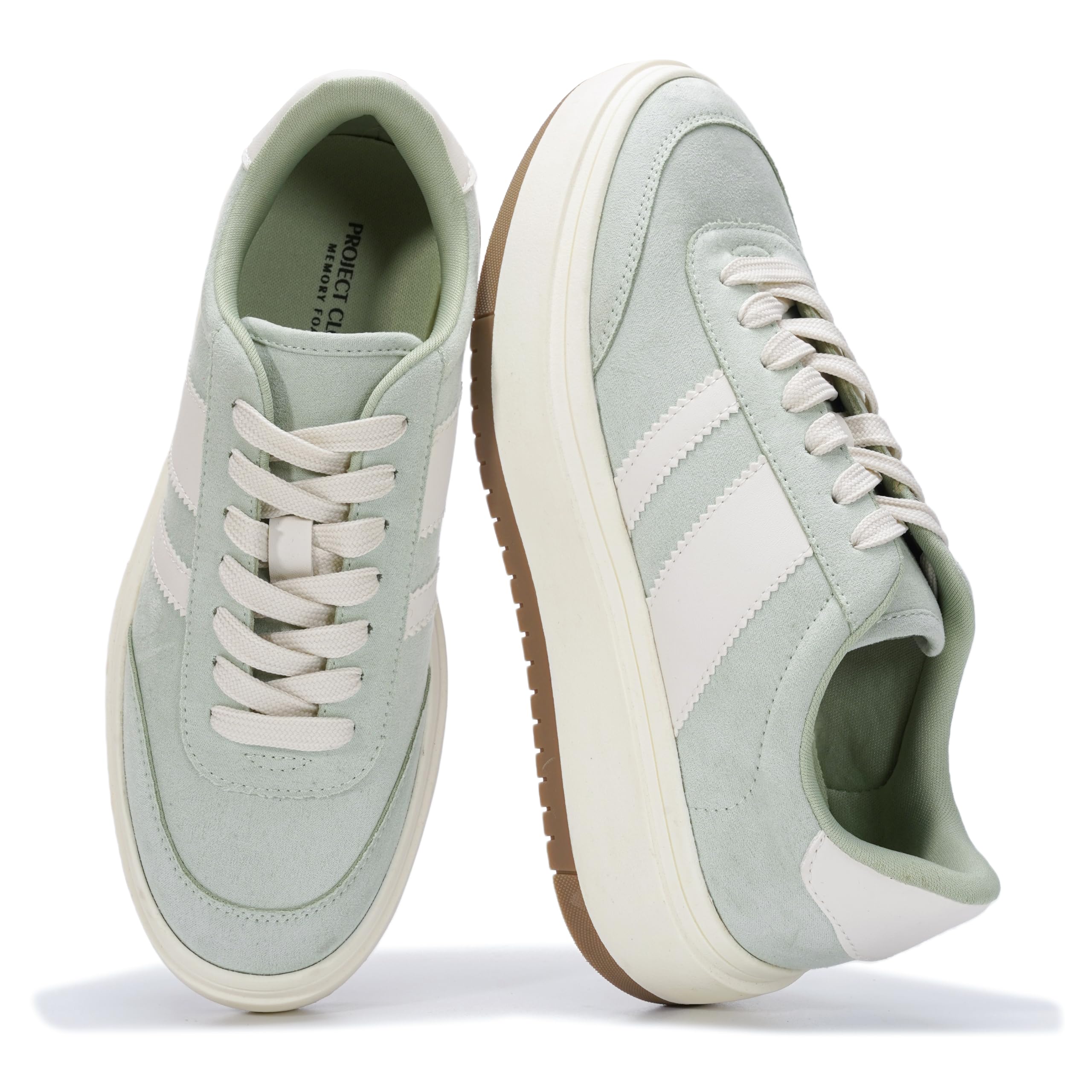 Project Cloud Platform Sneakers for Women - Lightweight Memory Foam Insole Womens Sneakers - Non-Slip Fashion Sneakers for Women Footwear - Women's