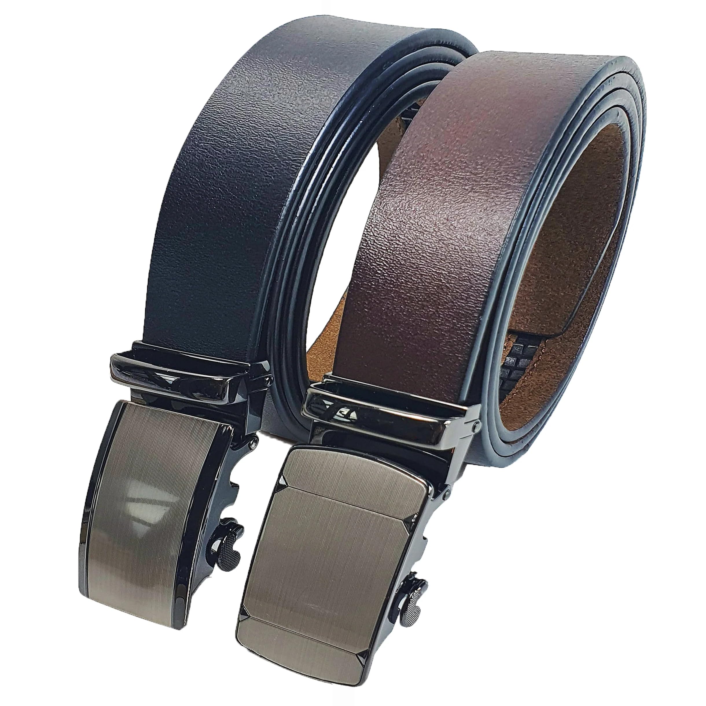 Demon&Hunter PBL Serie Uomo Fibbia Ad Ardiglione Pelle Cintura P21707 110cm 104011654