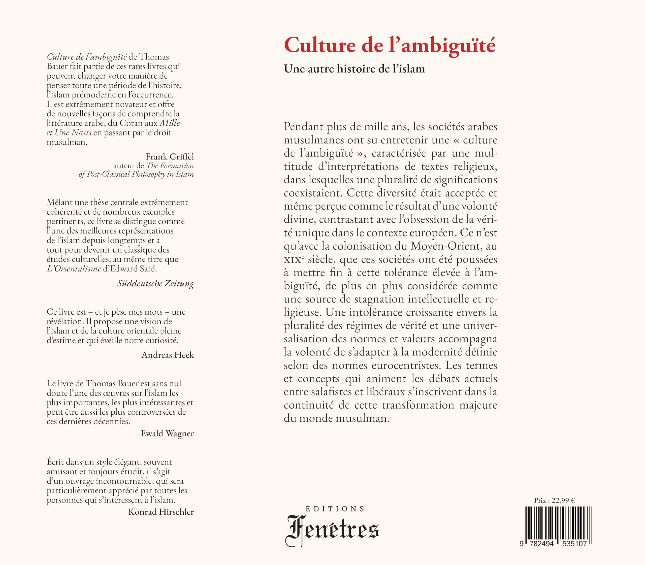 Culture de l'ambiguïté: Une autre histoire de l'islam